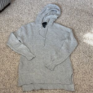 Cynthia Rowley Light Gray Hooded Sweater